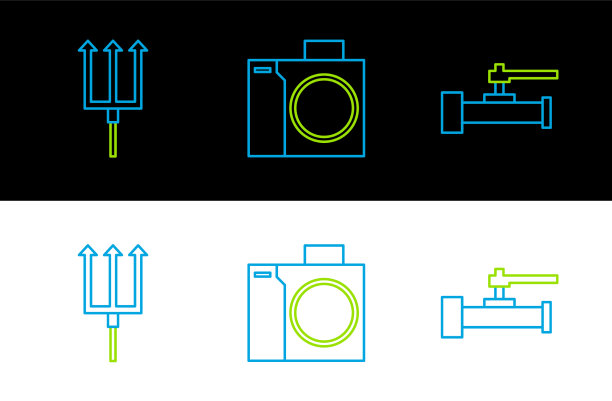 设置管路工业金属管道和阀门图片下载