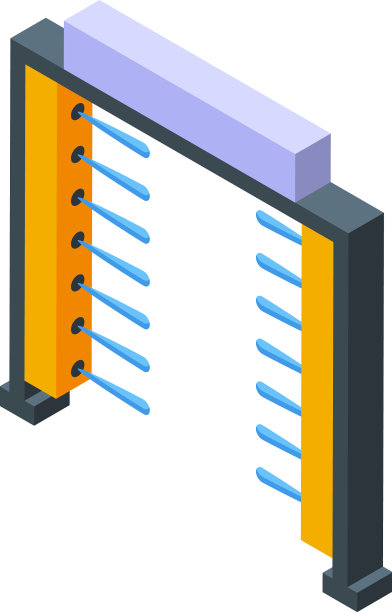 自动洗车喷雾图标等距图片下载