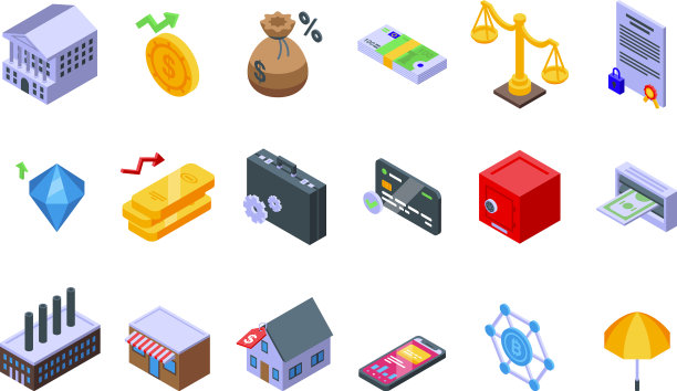 中央银行图标设置等距业务图片下载