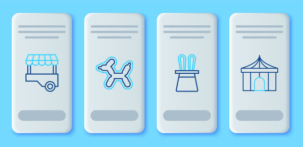 套线气球狗魔术师帽子和兔子耳朵图片下载