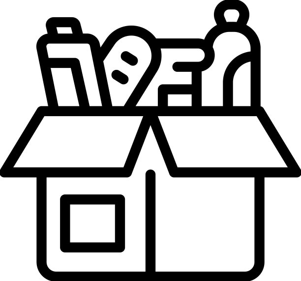 志愿者方框图标勾勒世界人民图片下载