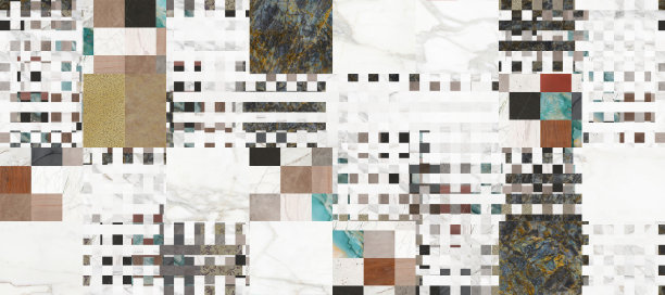 背景是由不同的纹理和颜色制成的抽象马赛克拼接图片下载