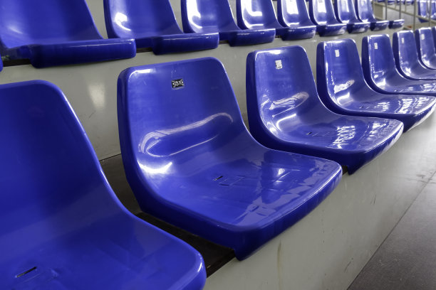 蓝色看台座位图片下载