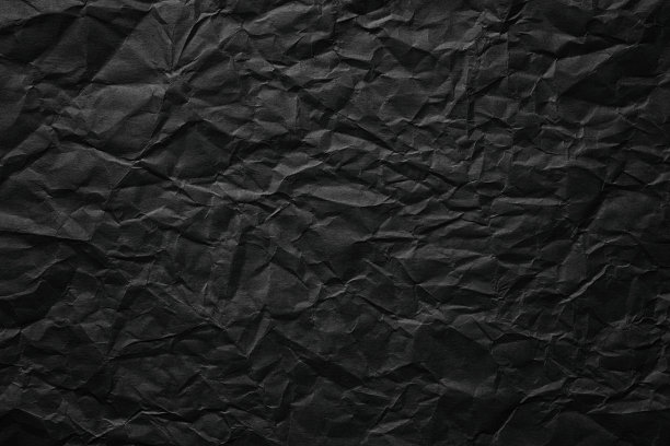 黑色皱纸背景，粗糙的页面纹理图片下载
