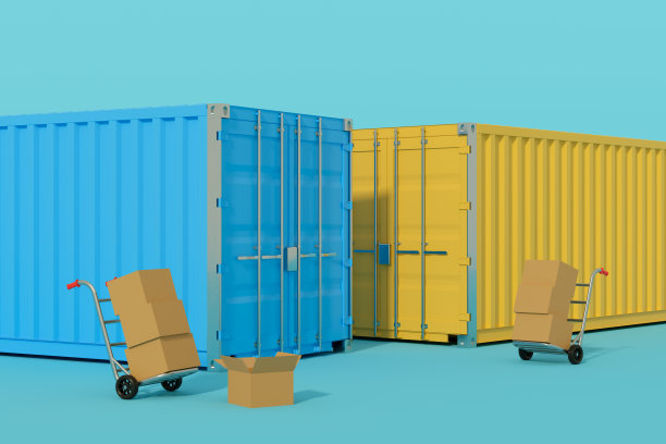 海运集装箱，货物运输，进出口图片下载