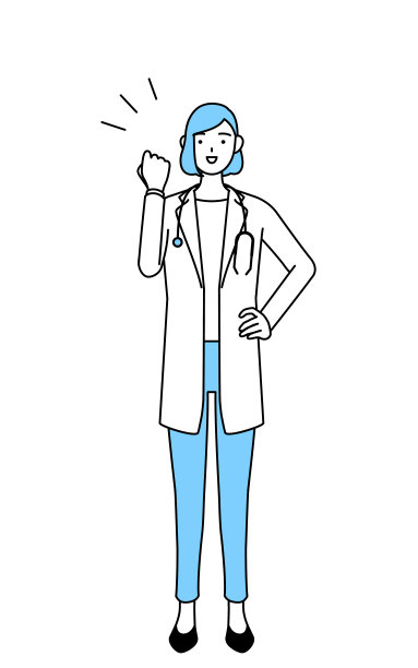 一名身穿白大褂的女医生与内脏合影。图片下载