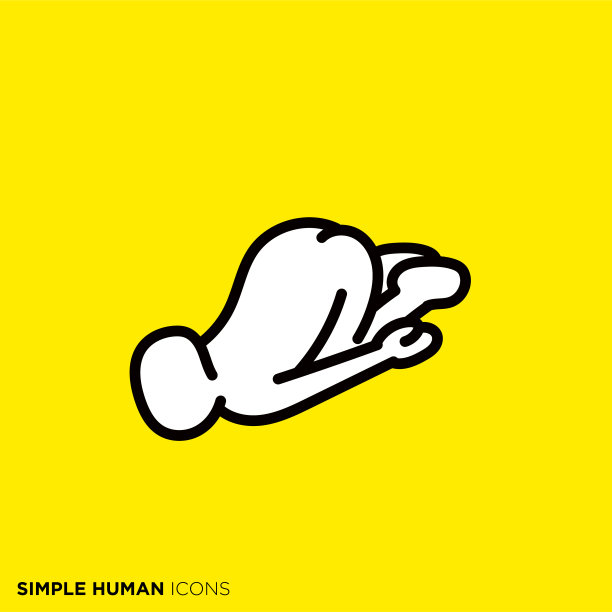 简单的人体图标系列“达鲁”图片下载