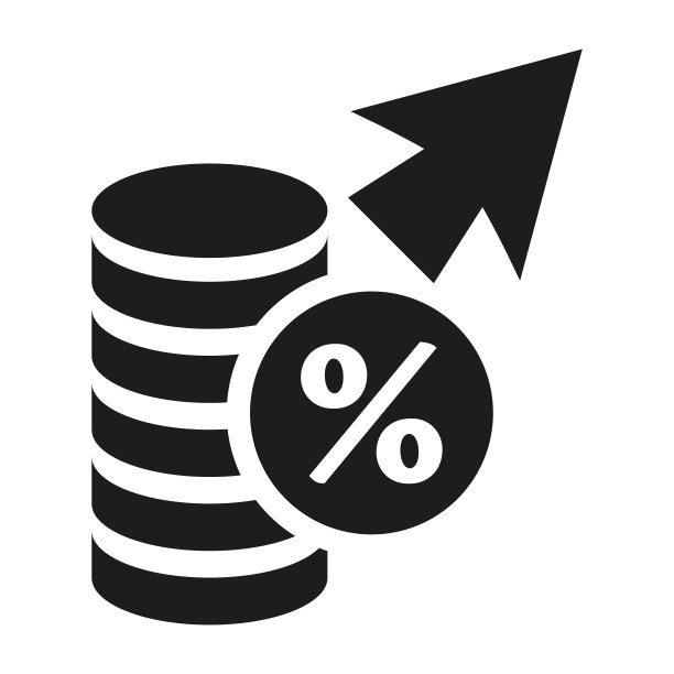 白色背景上的货币通货膨胀图标。图片下载