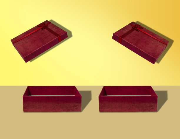 两份大方大方的礼品，创意十足的节日设计图片下载