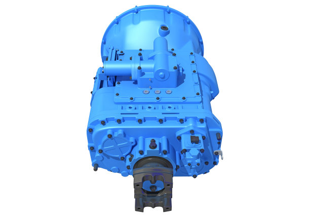 汽车变速器三维渲染反式在白色背景图片下载
