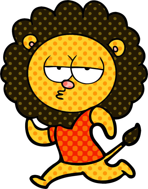 卡通跑狮图片下载