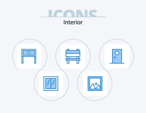 内部蓝色图标包5图标设计内部图片下载