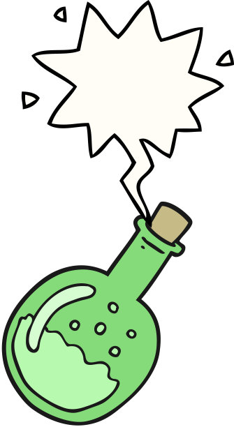 带有语音泡泡的卡通药水图片下载
