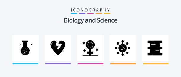 生物符号5图标包包括生物化学图片下载