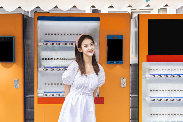 自动售货机旁的那个女孩图片下载