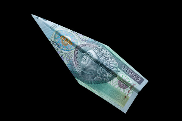 钱的飞机。图片下载