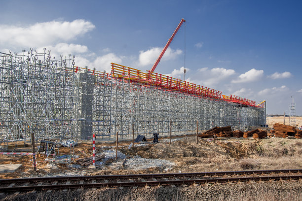 施工上采用整体模板和脚手架图片下载