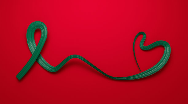 孟加拉国国旗心形波浪丝带3d插图图片下载