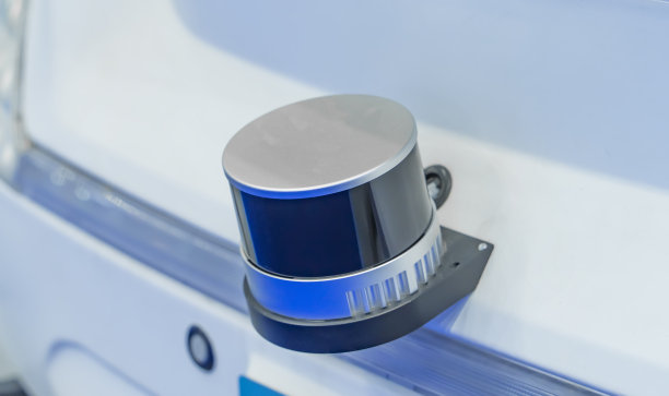 高清晰度激光雷达自动驾驶汽车传感器看到图片下载