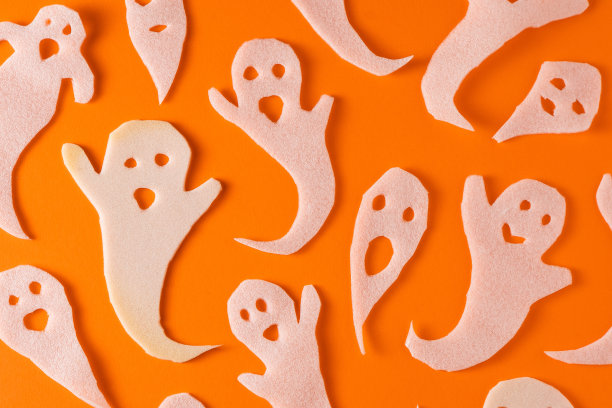 白色幽灵为万圣节制作。图片下载