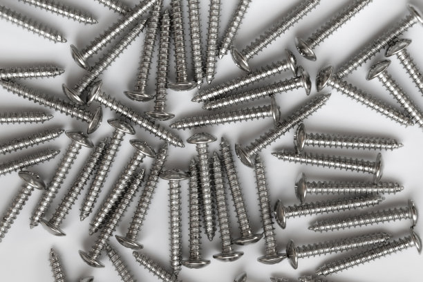 白色自攻螺丝背景图片下载