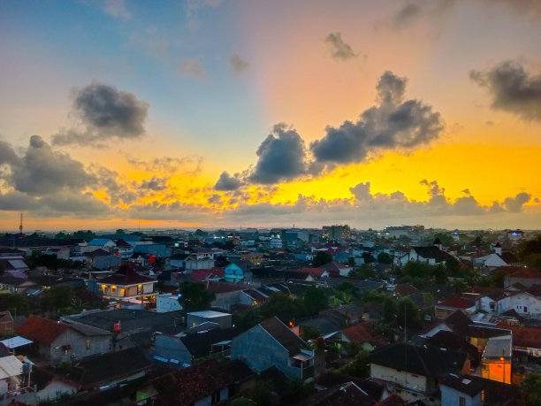日落在印尼酒店图片下载