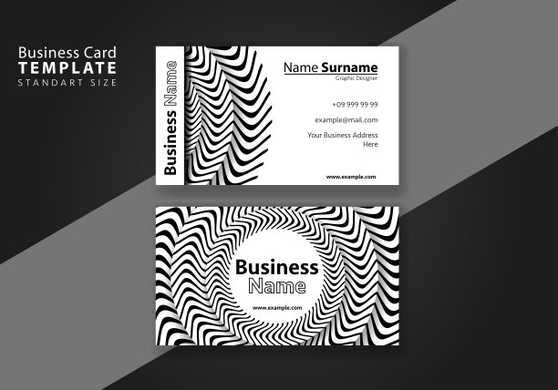 商务名片模板设计抽象现代商务名片的豪华介绍简单的企业形象概念最小优雅的品牌一套创造性的联系信息图片下载