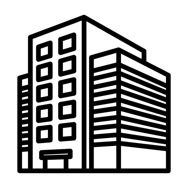 一个建筑隔离矢量图标。图片下载