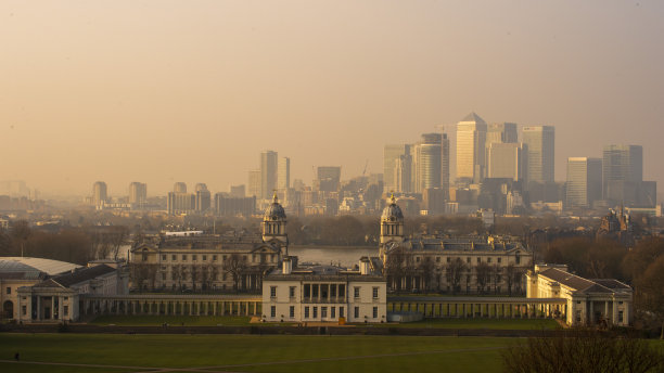 格林尼治大学和金丝雀码头图片下载