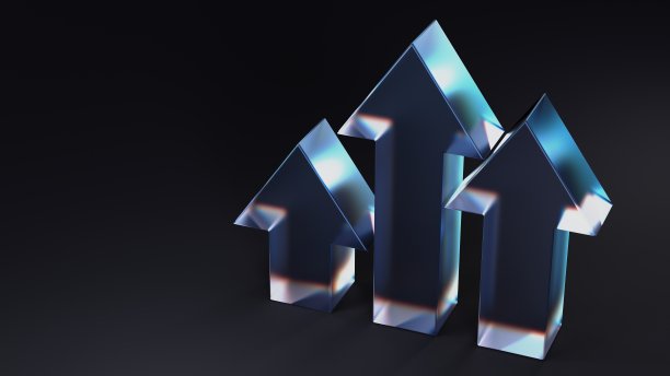 箭的玻璃与彩虹折射光3d渲染图片下载