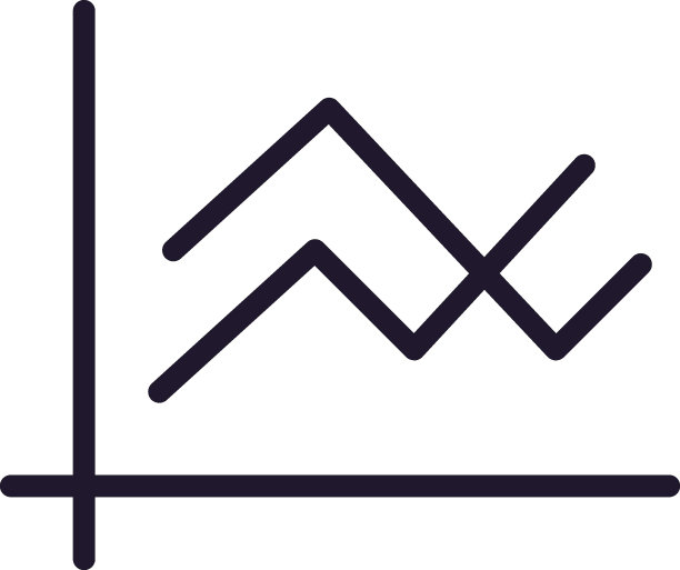 图表的单线图标，用于移动应用程序、网页设计等图片下载