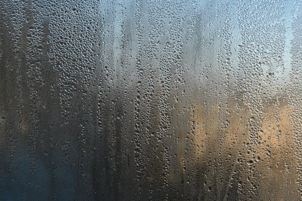 窗玻璃上有露水。冷凝物图片下载