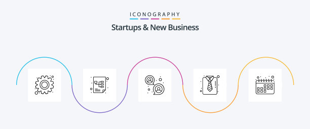 创业公司和新业务线5图标包图片下载