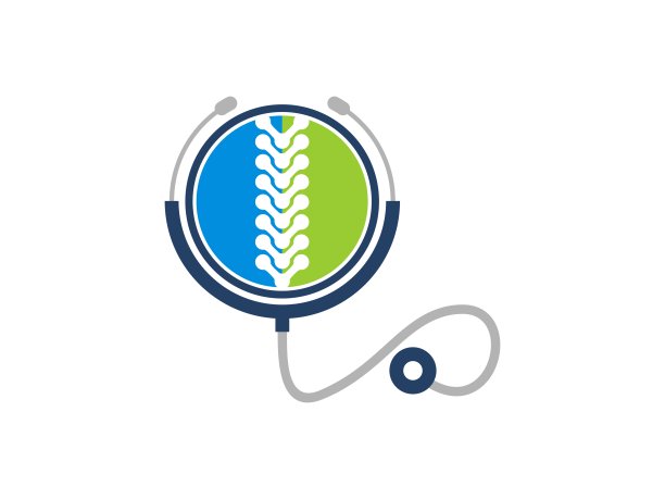 听诊器是圆形的，里面有脊椎图片下载