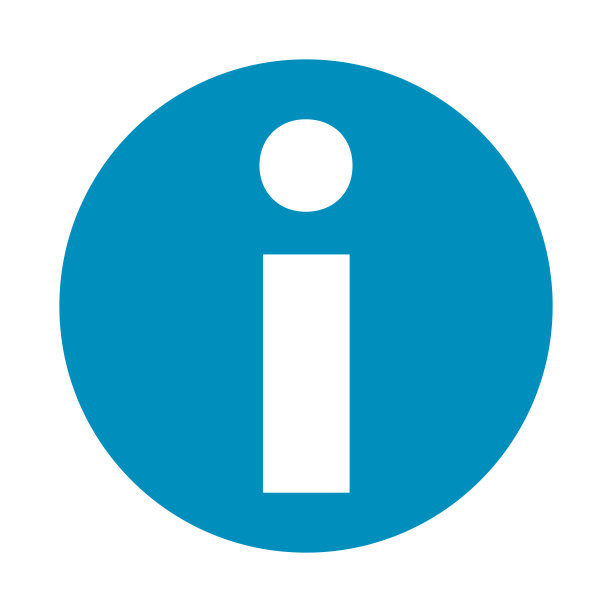 浅蓝色信息图标。指南。向量。图片下载