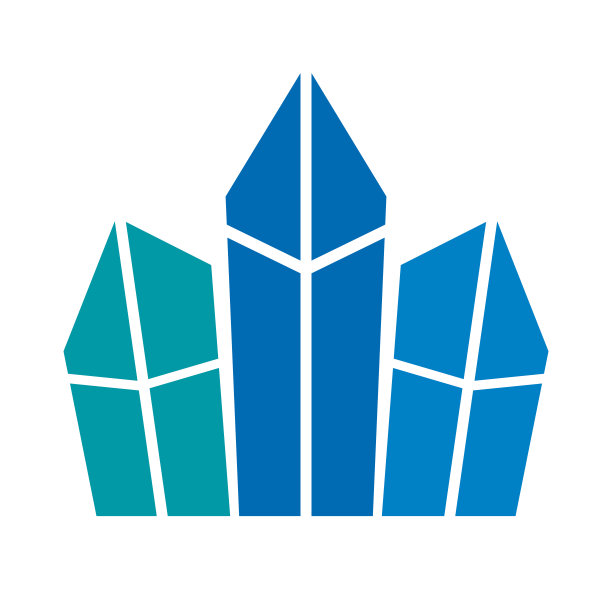 平面设计矿物图标。矿石。水晶。向量。图片下载