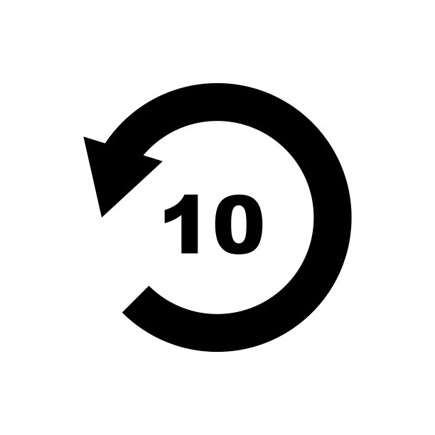 10秒倒带图标矢量素材图片下载