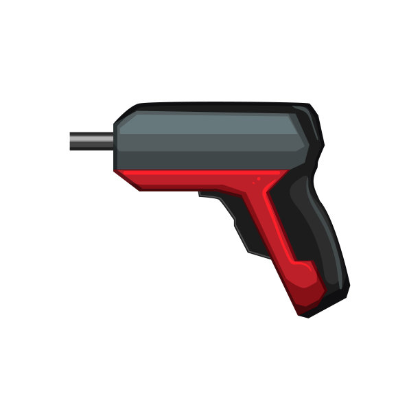 工业钻卡通矢量插图图片下载