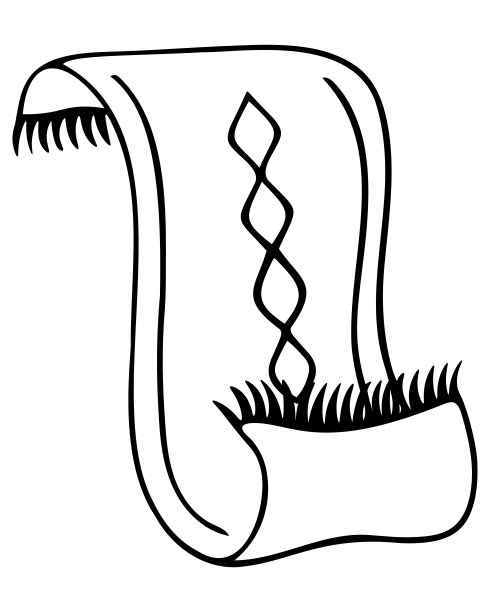 菱形图案地毯。地毯处于弯曲的位置。带有流苏的下行地板垫。图片下载