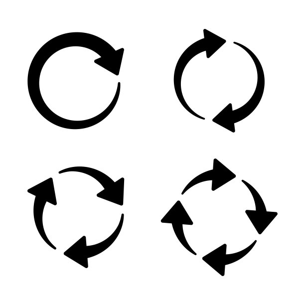 套黑色圆圈箭头图形为网站隔离。图片下载