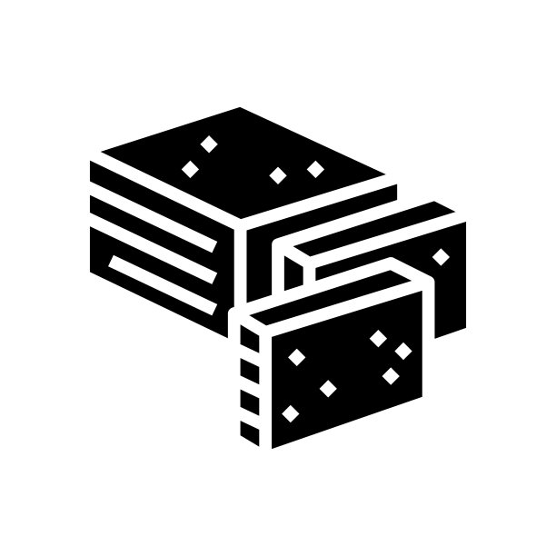 菲达奶酪切片字形图标矢量图图片下载
