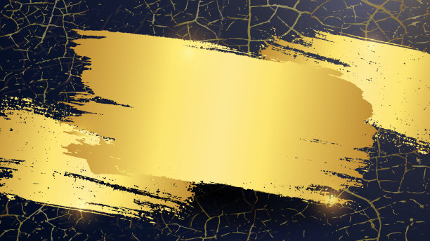 垃圾金框架。发短信的地方。金色的纹理。油漆污渍。墨水飞溅。海报。丑的背景。图片下载