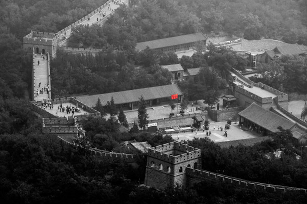 中国长城的航拍图片下载