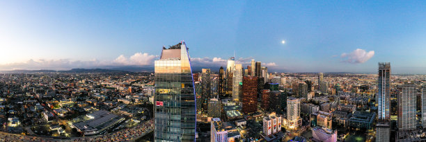 加利福尼亚州洛杉矶的无人机航拍图像图片下载