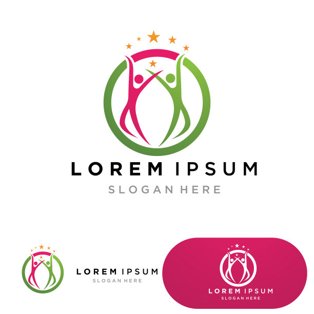 人星成功标志和符号矢量图片下载