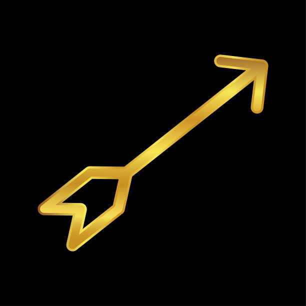 金色箭头符号，箭头图标图片下载