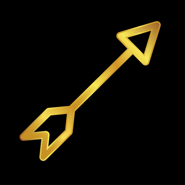 金色箭头符号，箭头图标图片下载