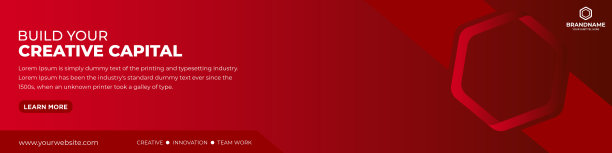 创意社交媒体封面横幅Facebook领英推特模板设计图片下载