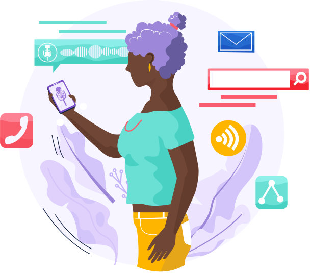 语音助手软件代理为用户执行任务。扬声器识别，语音控制扬声器图片下载