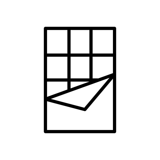 巧克力图标矢量设计模板在白色背景图片下载